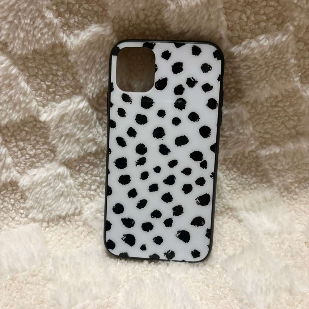 Stylish Black and White Polka Dot Phone Case